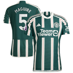 Harry Maguire Manchester United 2023/24 Away Player Jersey Green | Adidas
