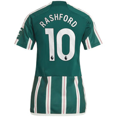 Marcus Rashford Manchester United Women's 2023/24 Away Replica Player Jersey Green | Adidas Online