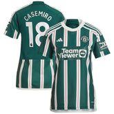 Casemiro Manchester United Women's 2023/24 Away Replica Player Jersey Green | Adidas discount