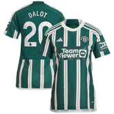 Diogo Dalot Manchester United Women's 2023/24 Away Replica Player Jersey Green | Adidas online
