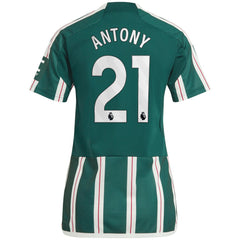 Antony Manchester United Women's 2023/24 Away Replica Player Jersey Green | Adidas Online