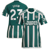 Luke Shaw Manchester United Women's 2023/24 Away Replica Player Jersey Green | Adidas Online