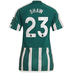 Luke Shaw Manchester United Women's 2023/24 Away Replica Player Jersey Green | Adidas Online