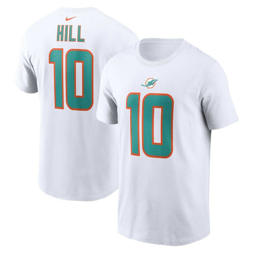 Tyreek Hill Miami Dolphins Player Name & Number T-Shirt White | Nike for Sale