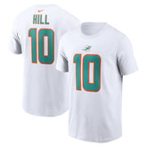 Tyreek Hill Miami Dolphins Player Name & Number T-Shirt White | Nike for Sale