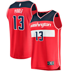 Jordan Poole Washington Wizards Fast Break Player Jersey Icon Edition Red - NBA