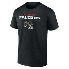 Atlanta Falcons Personalized Name & Number Team Wordmark T-Shirt Black | NFL