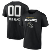 Jacksonville Jaguars Personalized Name & Number Team Wordmark T-Shirt Black | NFL