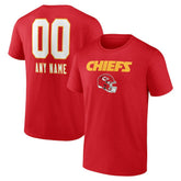 Kansas City Chiefs Personalized Name & Number Team Wordmark T-Shirt Red | NFL