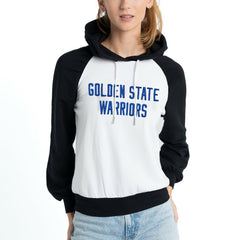 Golden State Warriors Lusso Women's Marlowe Tri-Blend Raglan Pullover Hoodie White - NBA