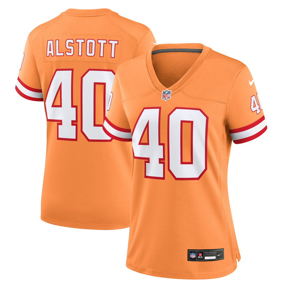 Mike Alstott Tampa Bay Buccaneers Women's Throwback Game Jersey Orange | Nike for Sale