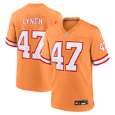 John Lynch Tampa Bay Buccaneers Throwback Game Jersey Orange | Nike for Sale