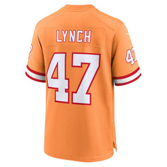 John Lynch Tampa Bay Buccaneers Throwback Game Jersey Orange | Nike for Sale