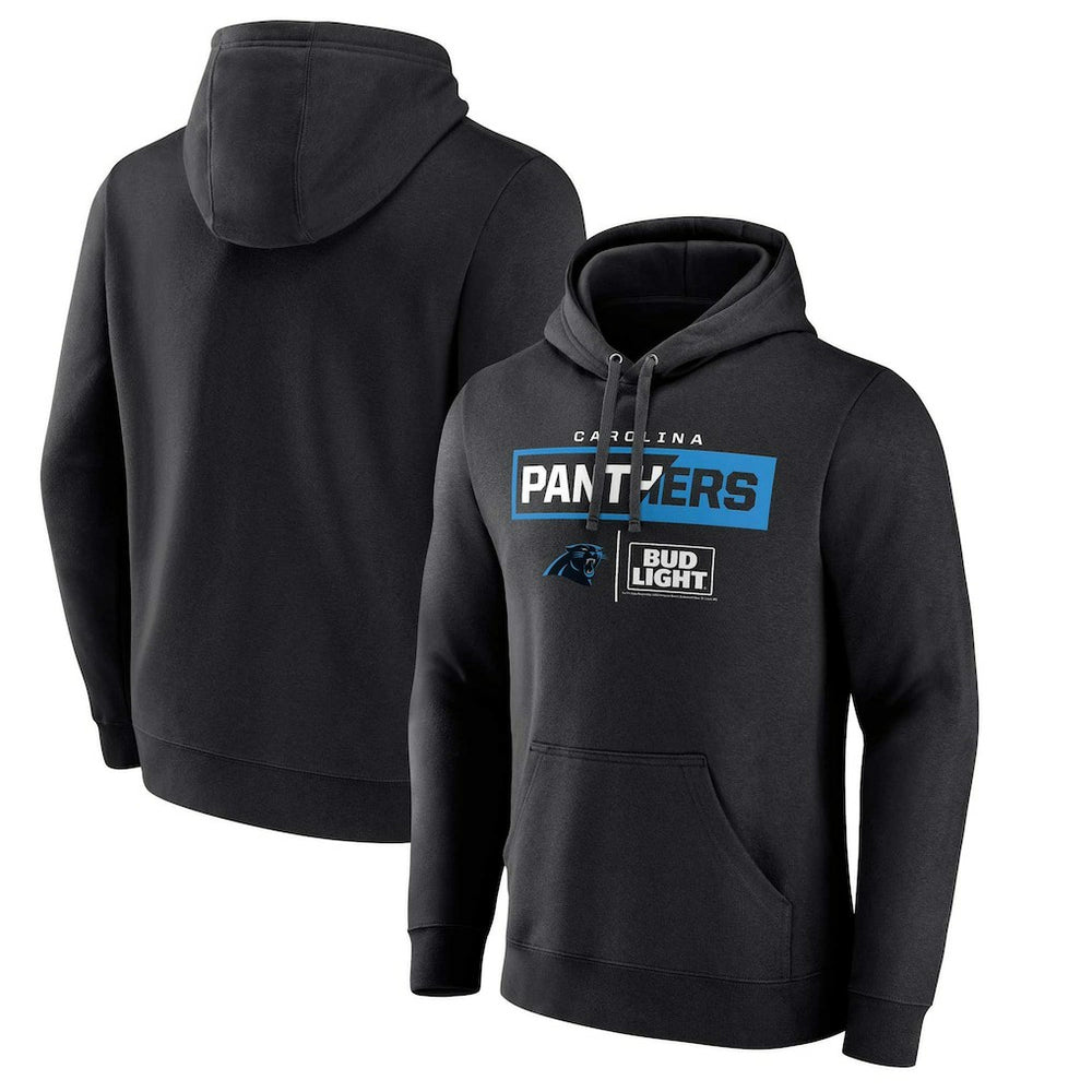 Carolina Panthers NFL x Bud Light Pullover Hoodie Black | NFL