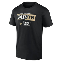 New Orleans Saints NFL x Bud Light T-Shirt Black | NFL
