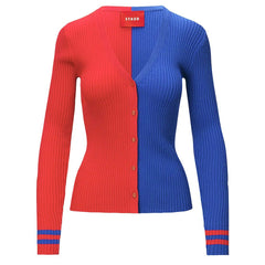 Buffalo Bills STAUD Women's Cargo Sweater Red/Royal | NFL