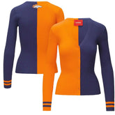 Denver Broncos STAUD Women's Cargo Sweater Orange/Navy | NFL