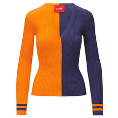 Denver Broncos STAUD Women's Cargo Sweater Orange/Navy | NFL