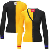 Pittsburgh Steelers STAUD Women's Cargo Sweater Gold/Black | NFL