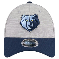 Memphis Grizzlies Active Digi-Tech Two-Tone 9FORTY Adjustable Hat Heather Gray/Navy - NBA