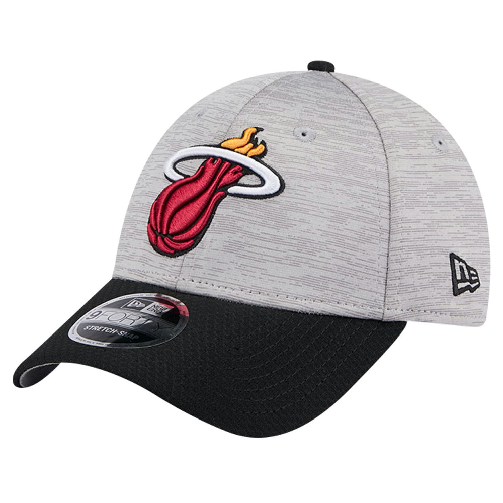 Miami Heat Active Digi-Tech Two-Tone 9FORTY Adjustable Hat Heather Gray/Black - NBA