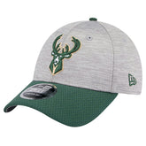 Milwaukee Bucks Active Digi-Tech Two-Tone 9FORTY Adjustable Hat Heather Gray/Hunter Green - NBA