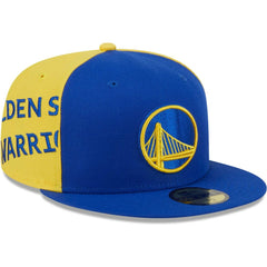 Golden State Warriors Gameday Wordmark 59FIFTY Fitted Hat Royal/Gold - NBA