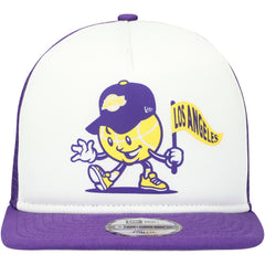Los Angeles Lakers Youth Court Sport Mascot 9FIFTY Snapback Hat White/Purple - NBA