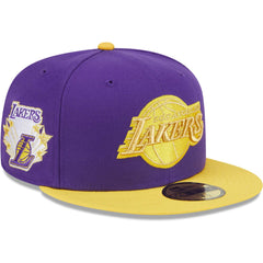 Los Angeles Lakers Gameday Gold Pop Stars 59FIFTY Fitted Hat Purple/Gold - NBA