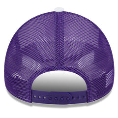 Los Angeles Lakers Court Sport Foam A-Frame 9FORTY Adjustable Trucker Hat White/Purple - NBA