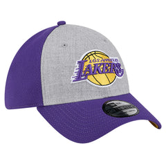 Los Angeles Lakers Two-Tone 39THIRTY Flex Hat Heather Gray/Purple - NBA