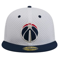 Washington Wizards Throwback 2Tone 59FIFTY Fitted Hat White/Navy - NBA
