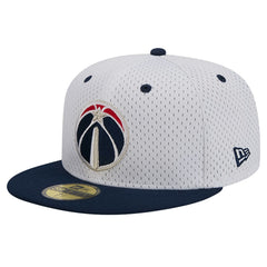 Washington Wizards Throwback 2Tone 59FIFTY Fitted Hat White/Navy - NBA