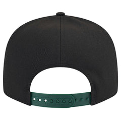Milwaukee Bucks Throwback Gradient Tech Font 9FIFTY Snapback Hat White/Hunter Green - NBA
