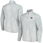 Tampa Bay Buccaneers Delray Frond IslandZone Half-Zip Sweatshirt Gray | Tommy Bahama