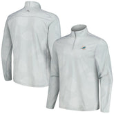 Miami Dolphins Delray Frond IslandZone Half-Zip Sweatshirt Gray | Tommy Bahama