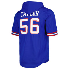 Lawrence Taylor New York Giants Retired Player Name & Number Mesh Hoodie T-Shirt Royal | Mitchell & Ness