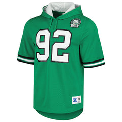 Reggie White Philadelphia Eagles Retired Player Name & Number Mesh Hoodie T-Shirt Kelly Green | Mitchell & Ness