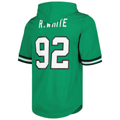 Reggie White Philadelphia Eagles Retired Player Name & Number Mesh Hoodie T-Shirt Kelly Green | Mitchell & Ness