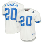 Barry Sanders Detroit Lions Retired Player Name & Number Mesh Top White | Mitchell & Ness