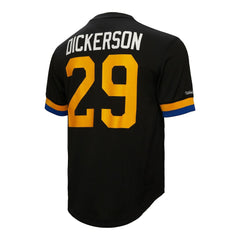 Eric Dickerson Los Angeles Rams Retired Player Name & Number Mesh Top Black | Mitchell & Ness