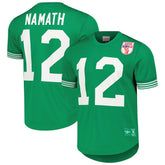 Joe Namath New York Jets Retired Player Name & Number Mesh Top Kelly Green | Mitchell & Ness