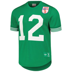 Joe Namath New York Jets Retired Player Name & Number Mesh Top Kelly Green | Mitchell & Ness