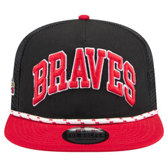 Atlanta Braves New Era Throwback Meshback Golfer Hat - MLB