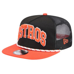 Houston Astros New Era Throwback Meshback Golfer Hat - MLB