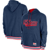 USMNT 5th & Ocean by New Era Throwback Fleece Pullover Hoodie Navy | New Era Sale