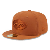 New York Jets New Era Color Pack 59FIFTY Fitted Hat Brown | NFL
