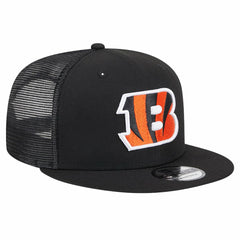 Cincinnati Bengals New Era Main Trucker 9FIFTY Snapback Hat Black | NFL