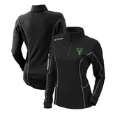 Milwaukee Bucks Women's Omni-Wick Shotgun Quarter-Zip Pullover Top Black - NBA