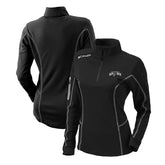 San Antonio Spurs Women's Omni-Wick Shotgun Quarter-Zip Pullover Top Black - NBA